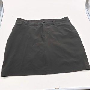 Eddie Bauer Microfiber Poly/Spandex Womens 8 black golf athletic skort skirt